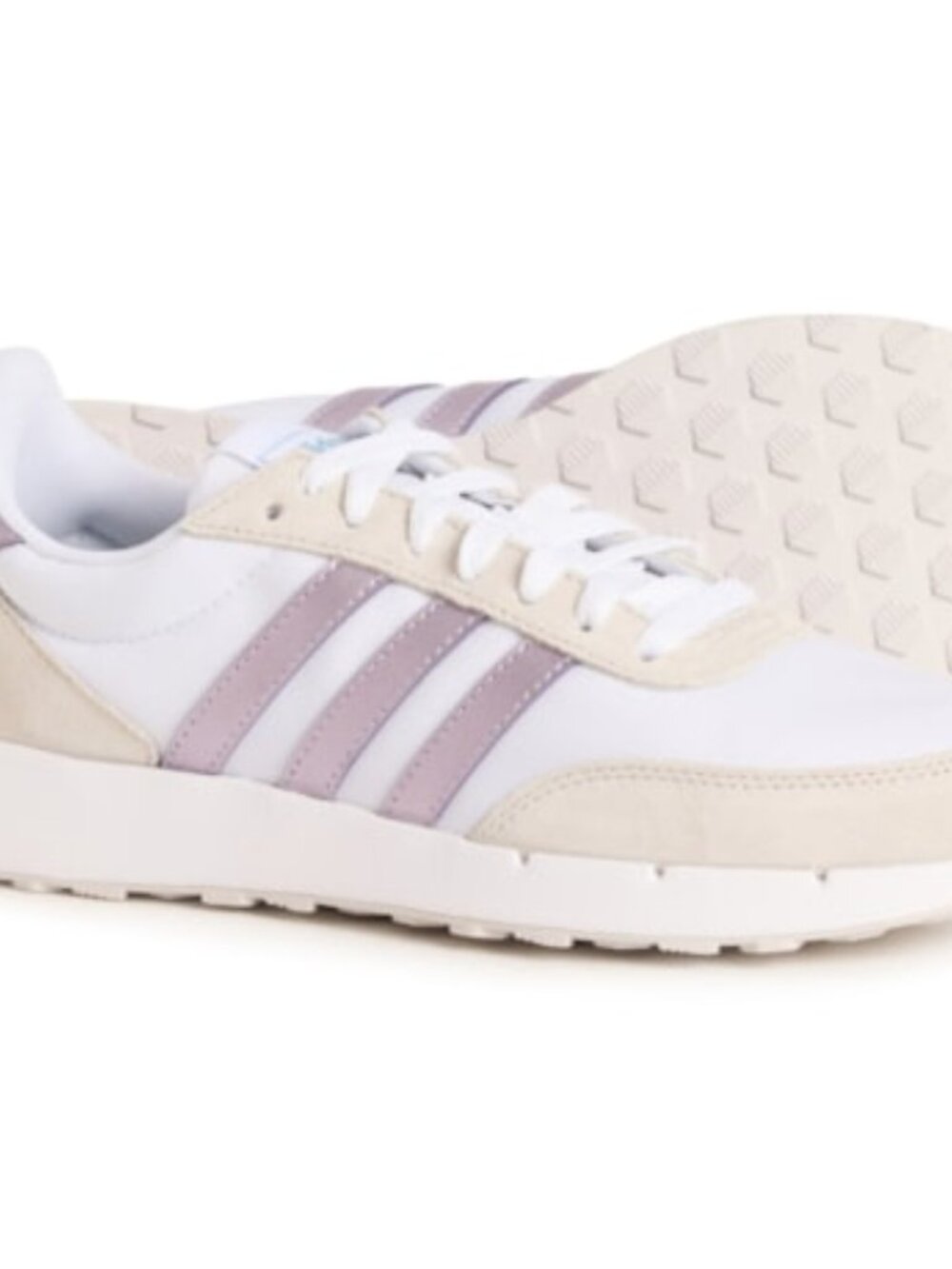 NWT Adidas Run 60s 2.0 Women’s Size 6.5 – White/Lavender – Tags & Box